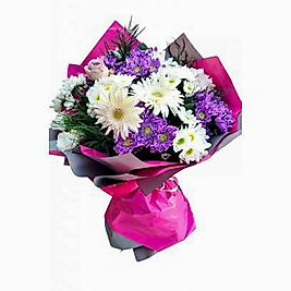 Gelbera ve Papatya Buketi