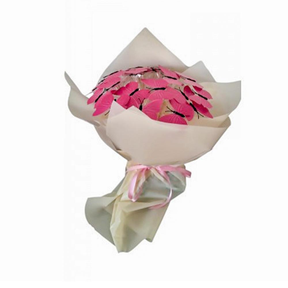 Pembe Kelebek Buketi